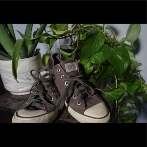 Women’s all star Converse charcoal grey size 10